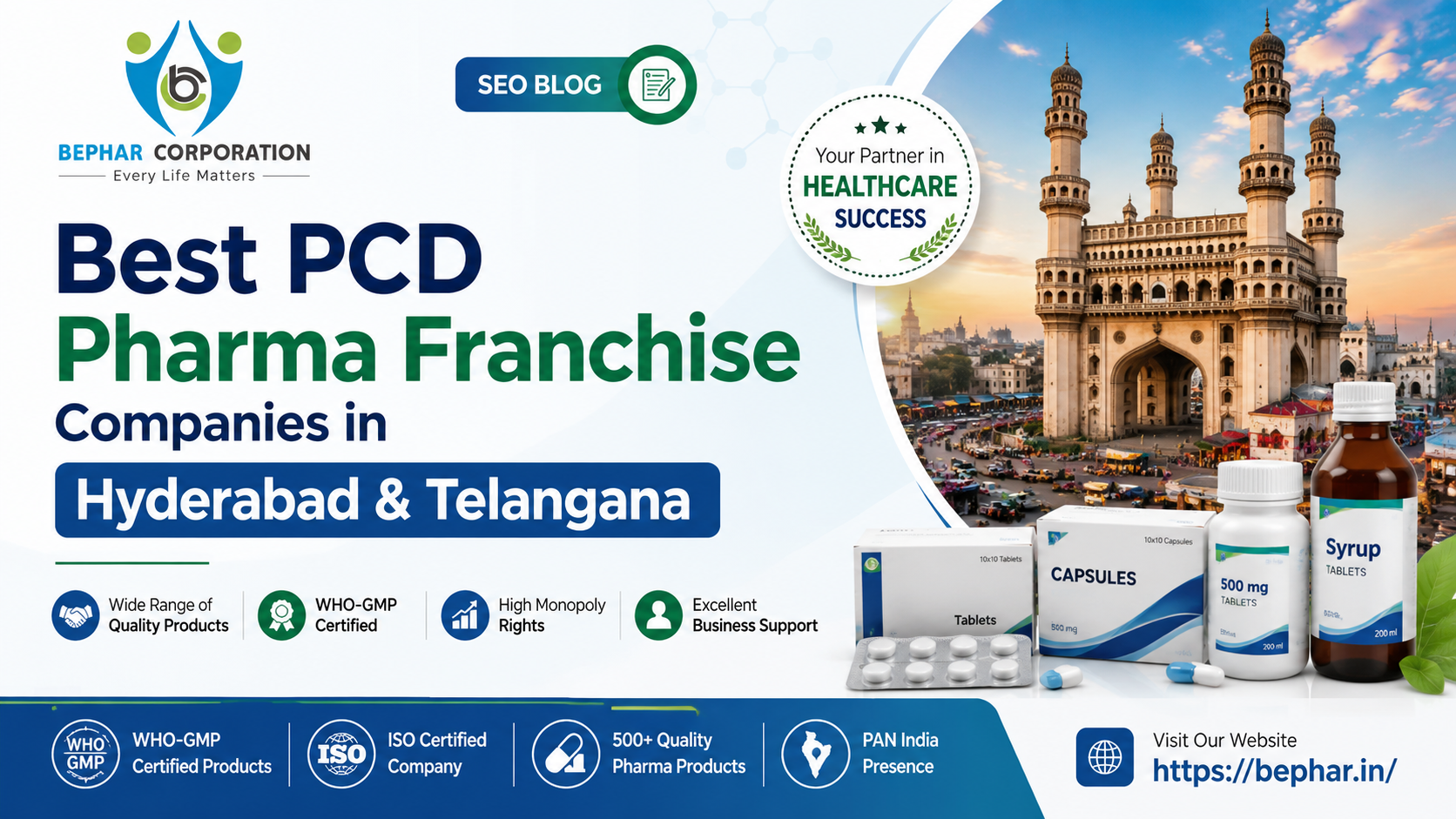 Best PCD Pharma Franchise Companies in Hyderabad & Telangana